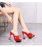 Silver Heel No Ankle Strap - Vignette | Dika Studio