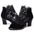 Ankle strap heel peep toe