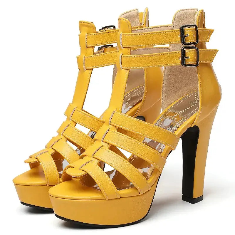 Platform Heel with Ankle Strap Dika Studio