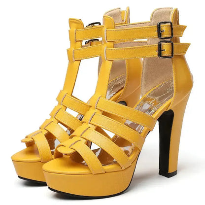Platform Heel with Ankle Strap Dika Studio