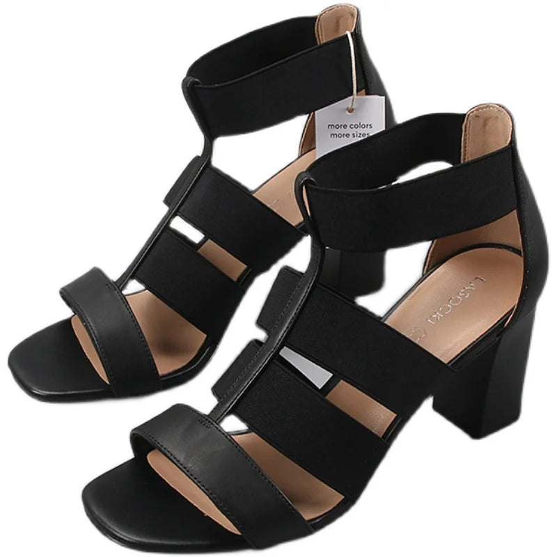 low block heel ankle strap sandals