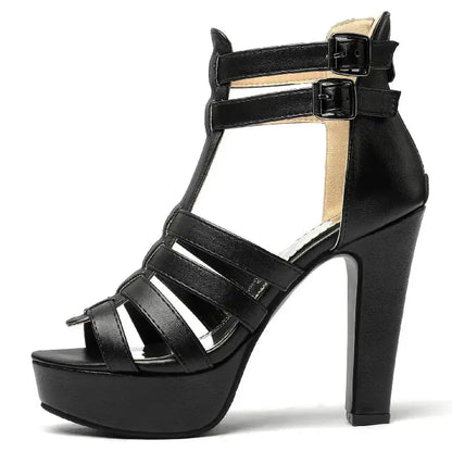 Platform Heel with Ankle Strap Dika Studio