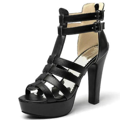 Platform Heel with Ankle Strap Dika Studio