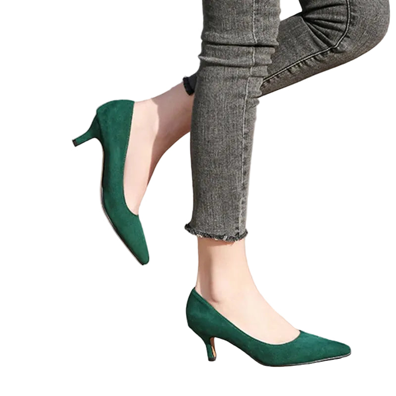 Kitten heel no ankle strap