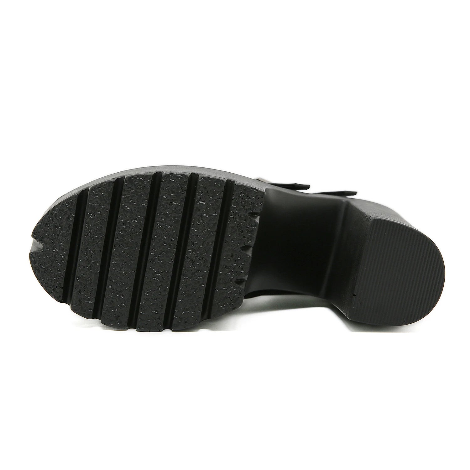 Ankle strap block heel