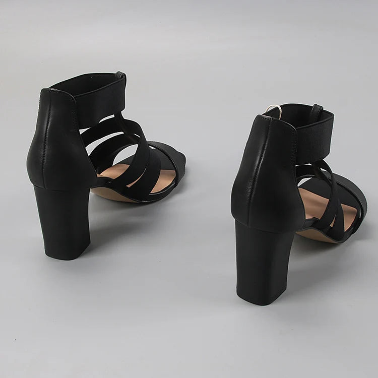 low block heel ankle strap sandals