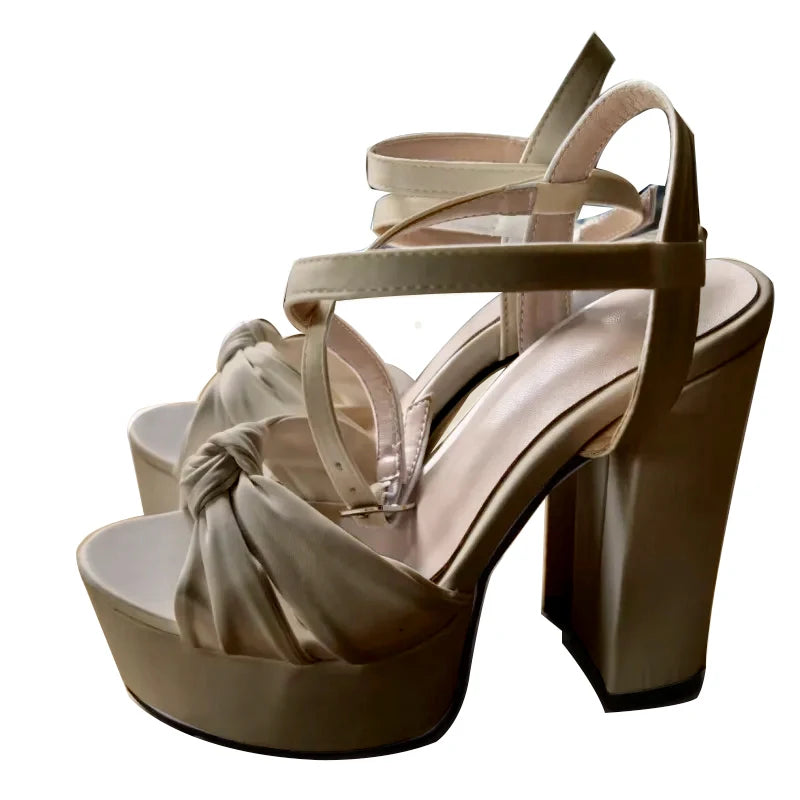 Ankle strap bridal shoes