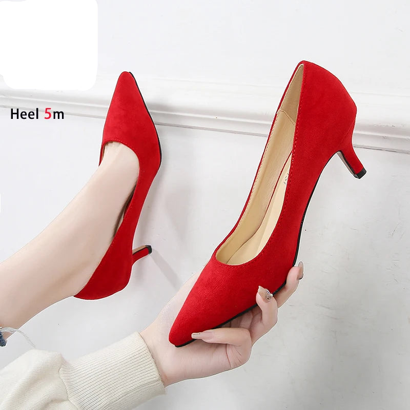 Kitten heel no ankle strap