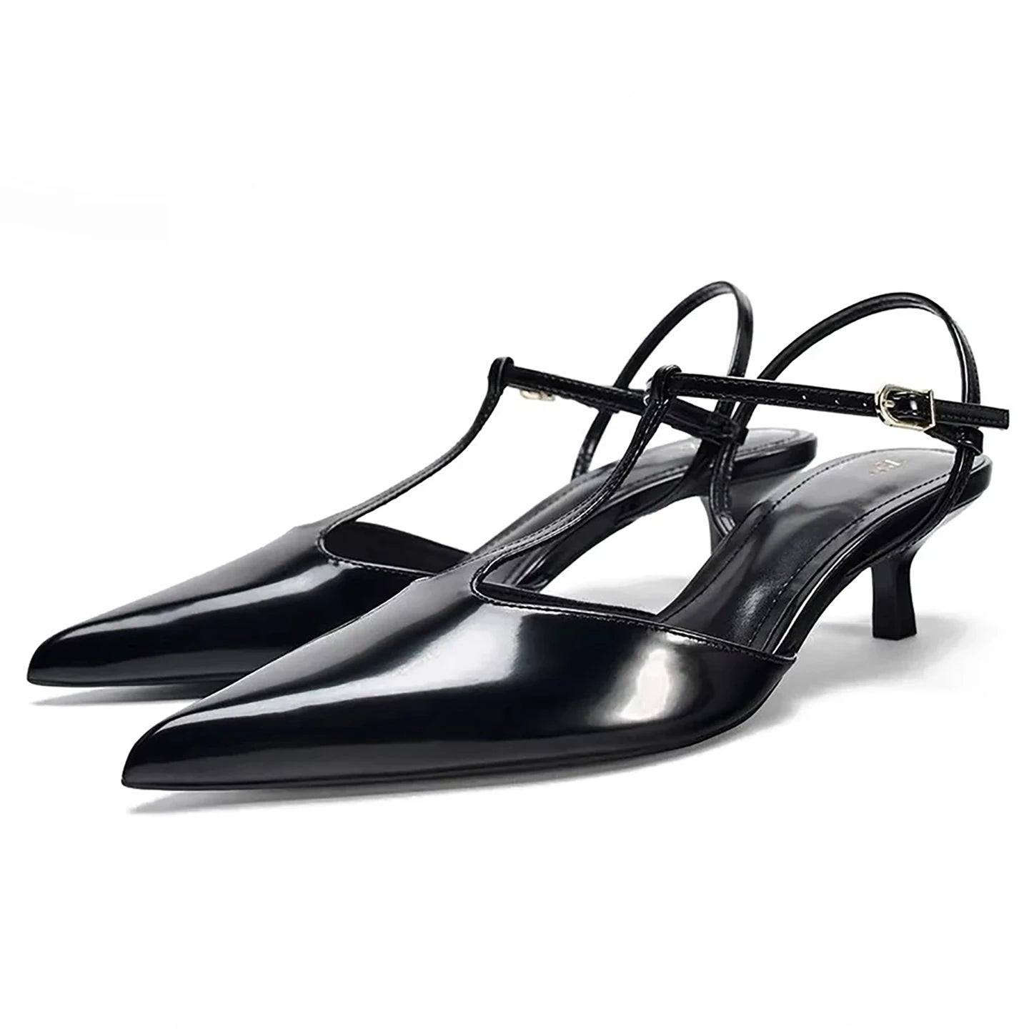 1inch ankle strap heel