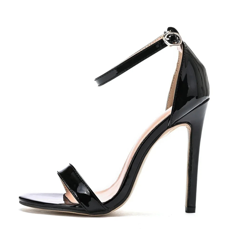 Ankle strap heel rose gold