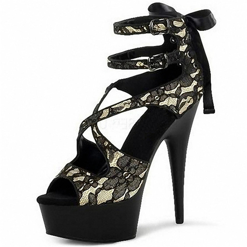 6 inch ankle strap heel