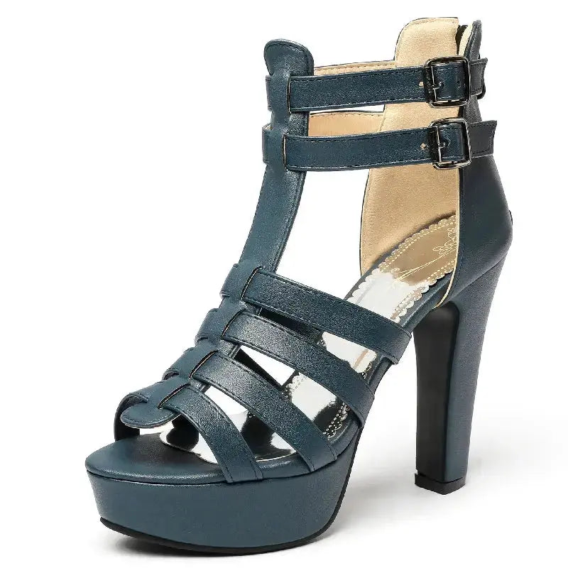 Platform Heel with Ankle Strap Dika Studio
