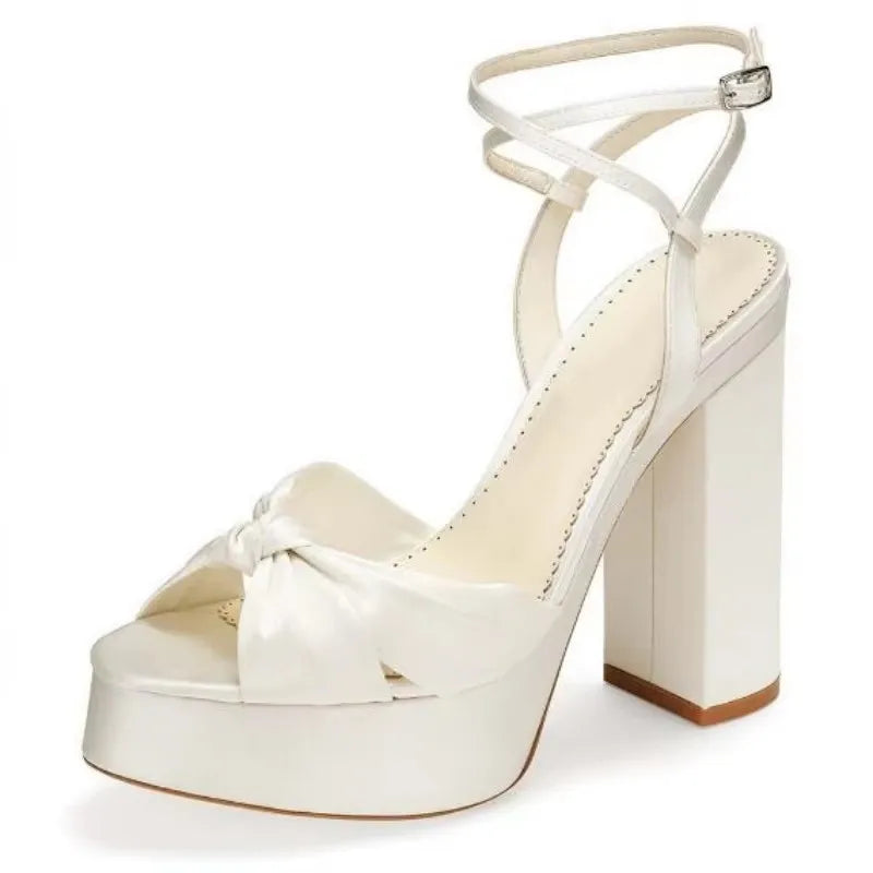 Ankle strap bridal shoes