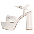 Off white ankle strap heel