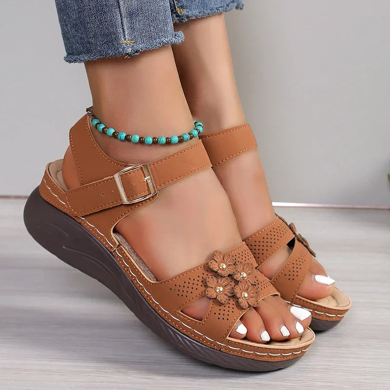 Ankle strap wedges