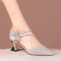 Ankle strap wedding shoes