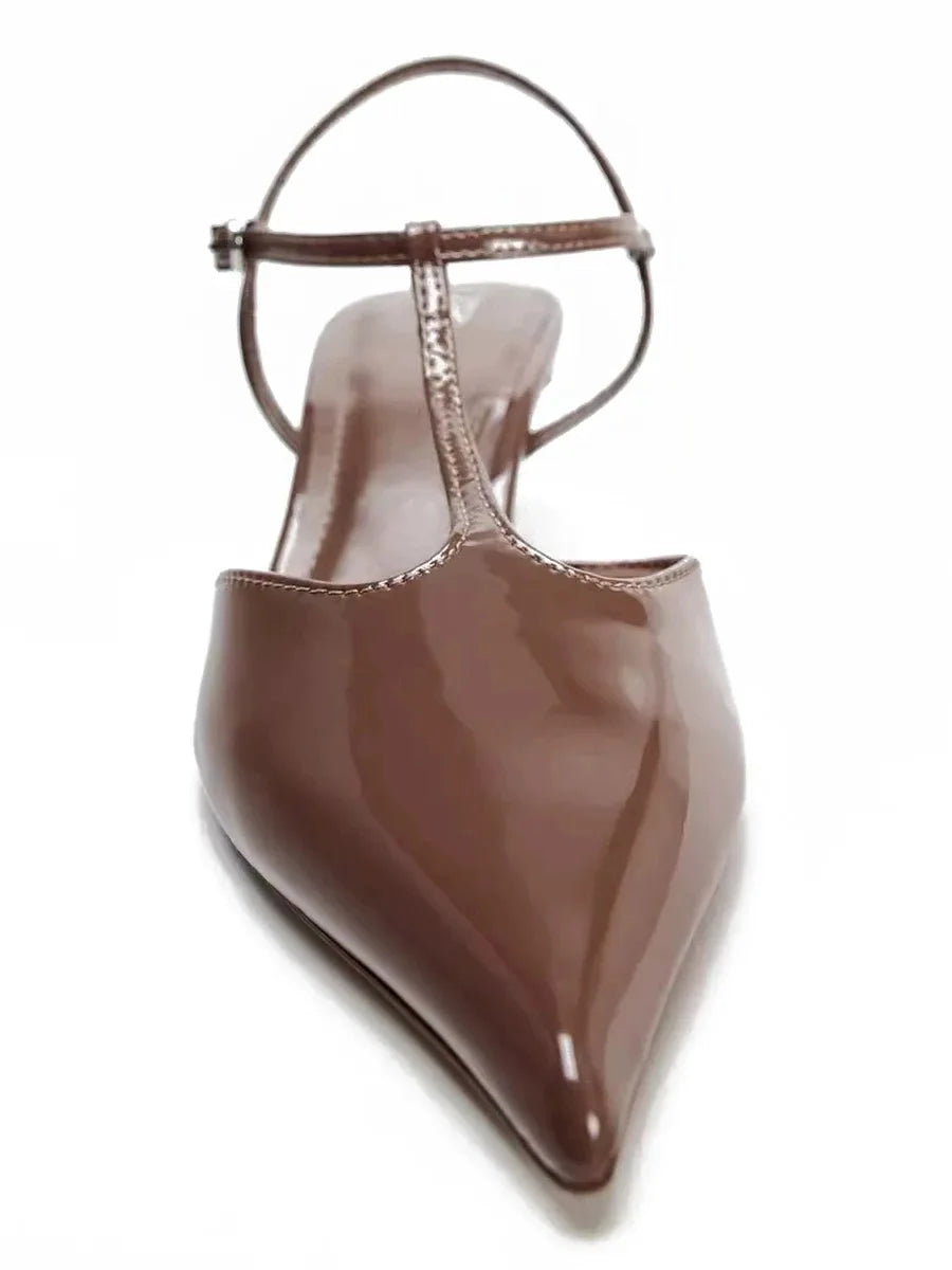 1inch ankle strap heel