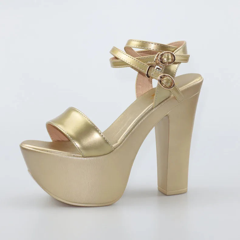 Blair ankle strap heel