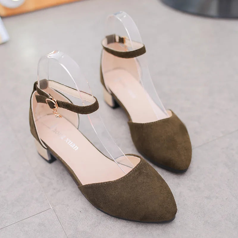 Black ballet flat ankle strap