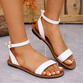 Tan ankle strap sandal