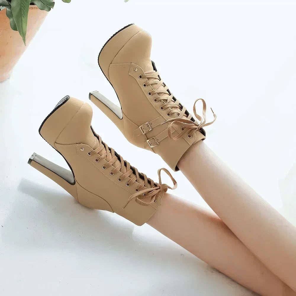 Women's  Boots Lace Up
