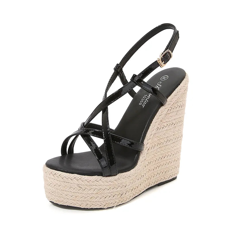 Ankle strap espadrille shoes