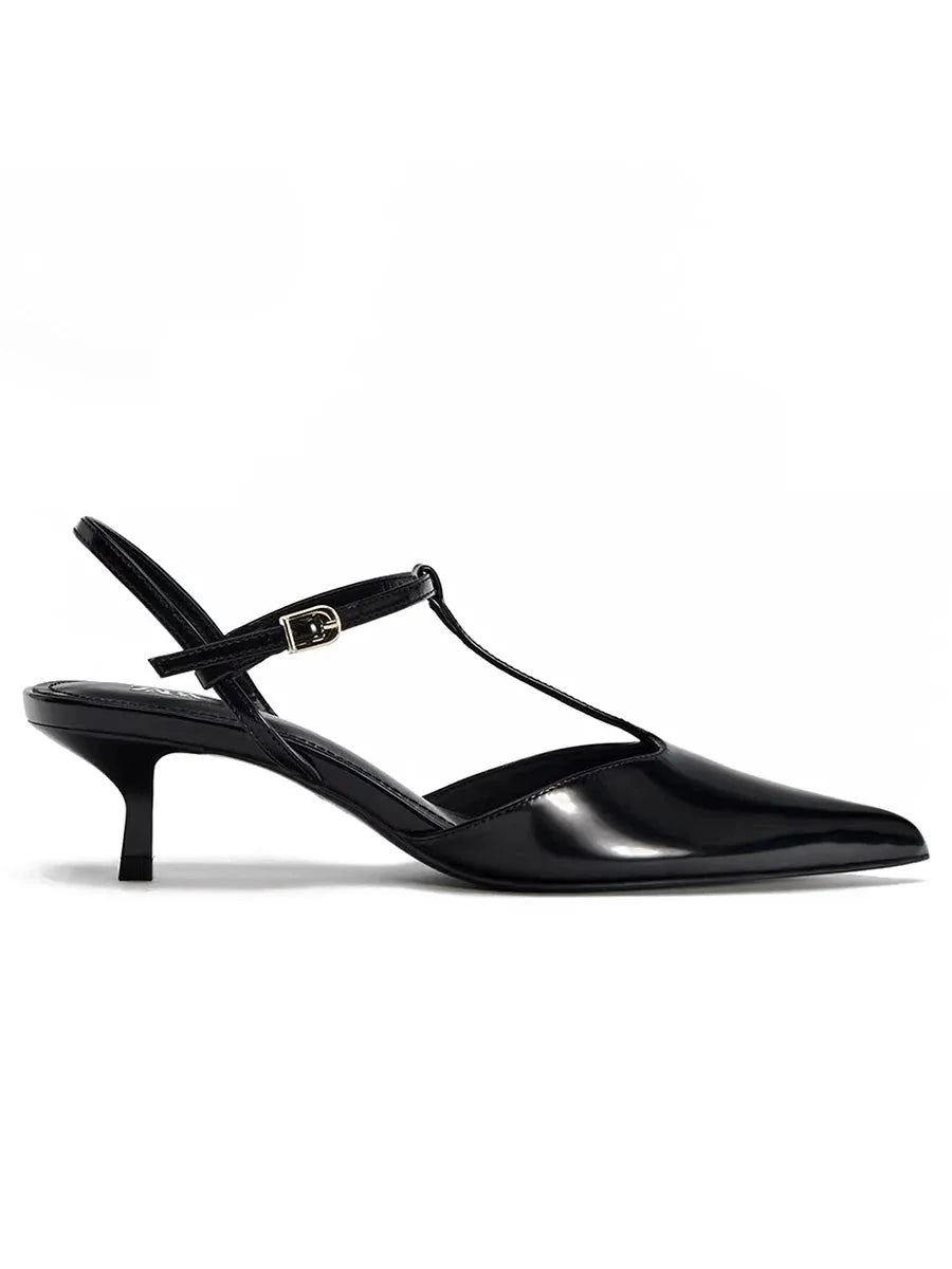 1inch ankle strap heel