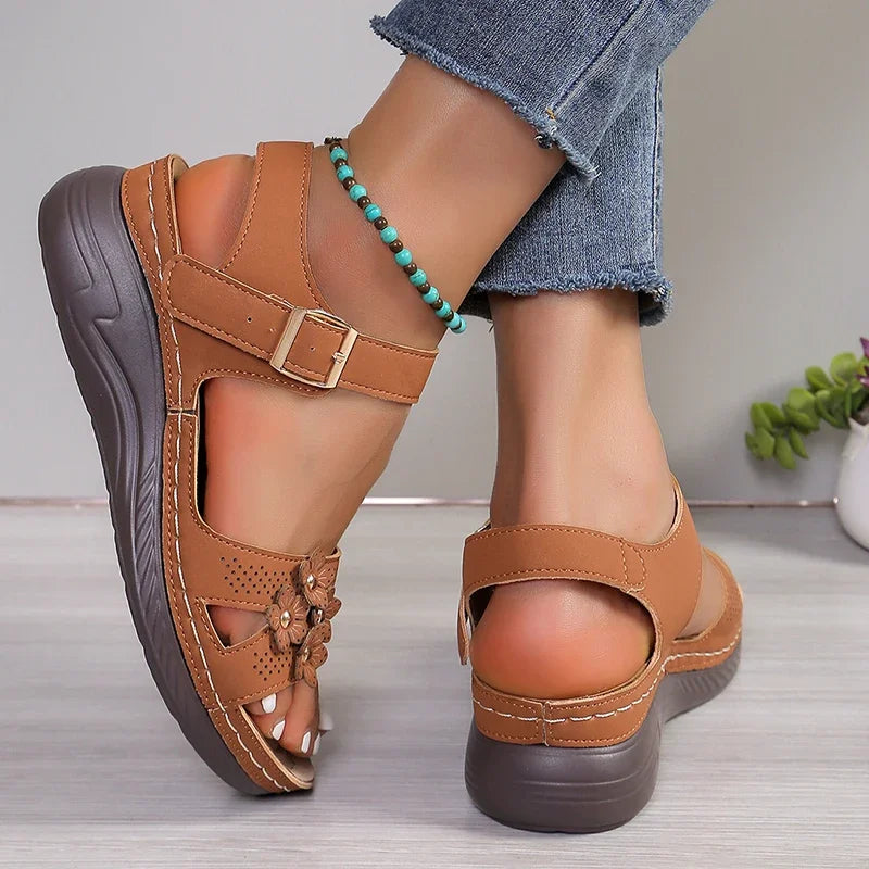 Ankle strap wedges