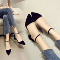 Ankle strap mule