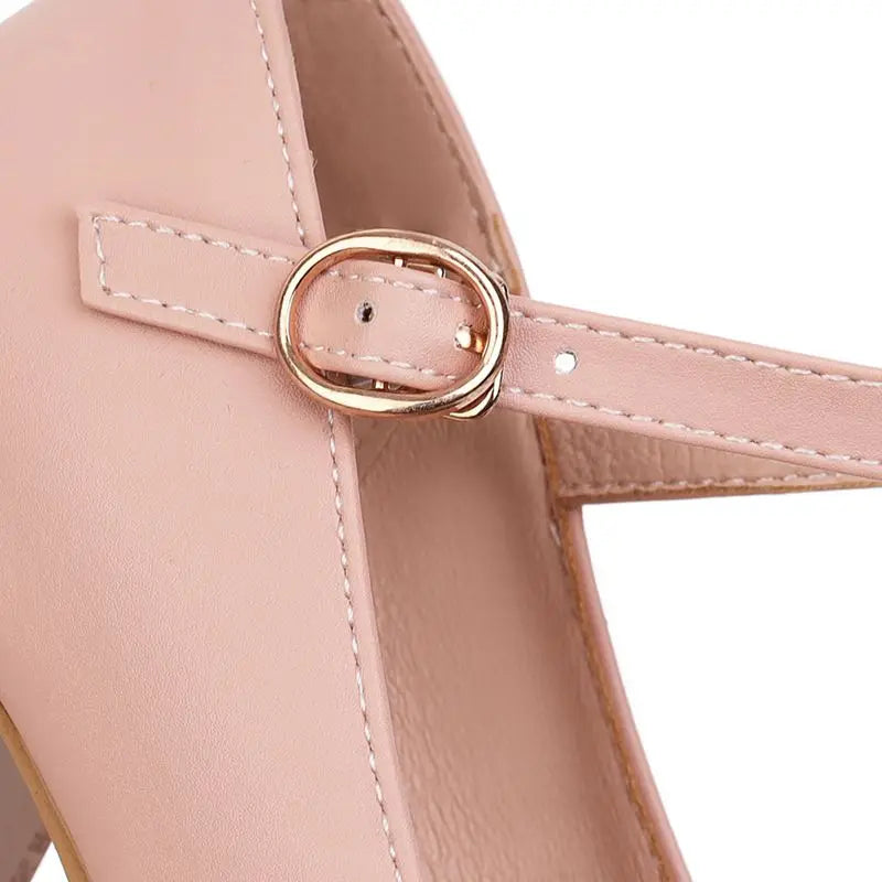 Beige closed toe with ankle strap heel