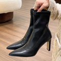ankle Boots Short High Heels Shoes for Women