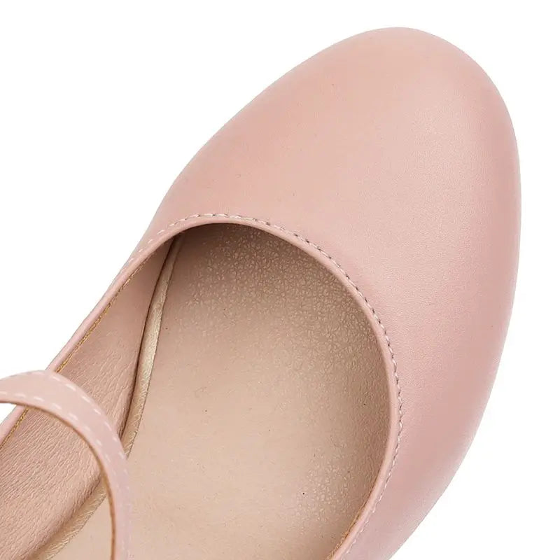 Beige closed toe with ankle strap heel