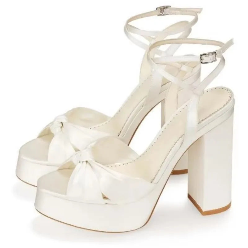 Ankle strap bridal shoes