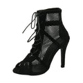Black high heel with ankle strap