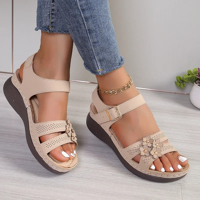 Ankle strap wedges