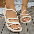 Footbed sandal with ankle strap