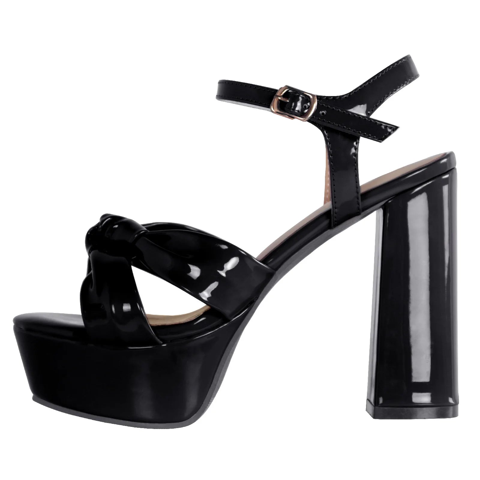 Off white ankle strap heel