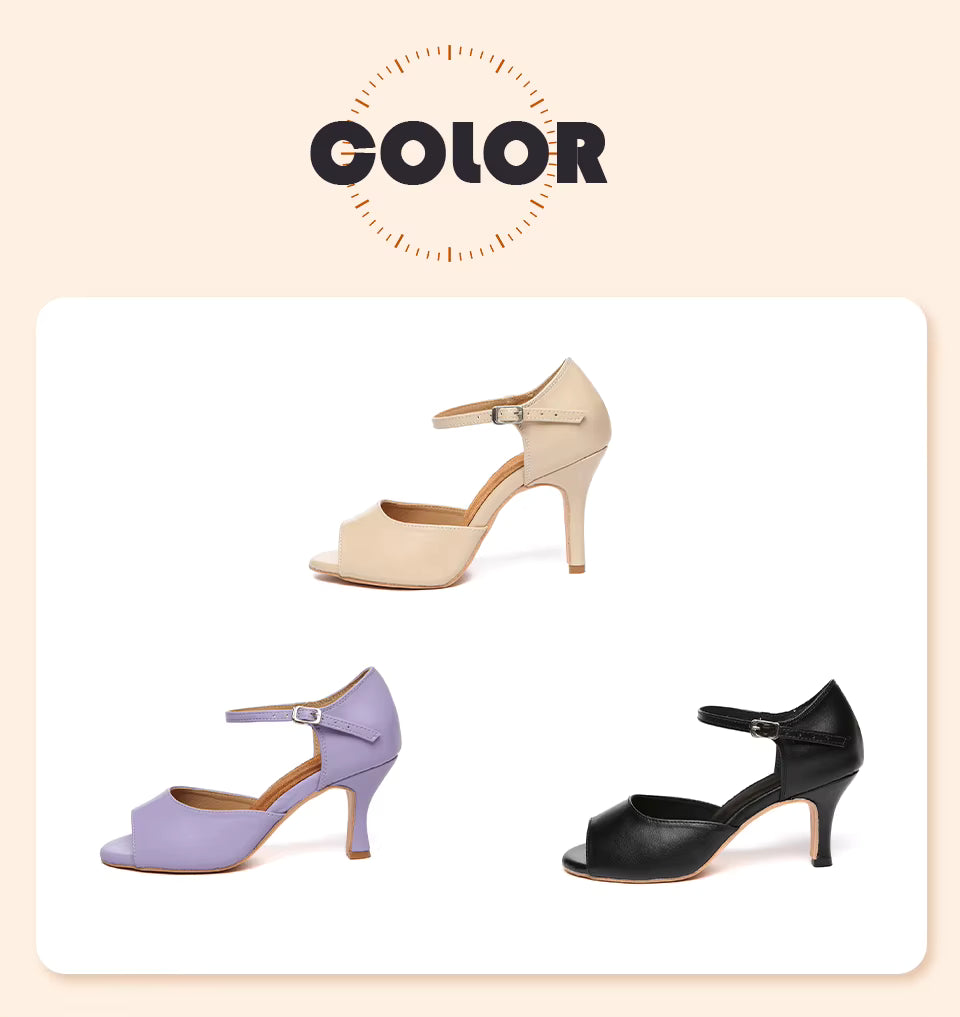 Ankle strap dance shoes